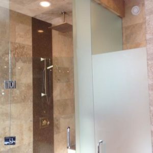 Provincial-Glass-Mirror-Ltd-Residential-Glass-Shower-Red-Marble