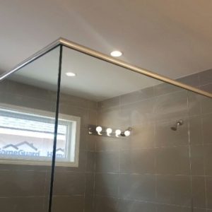 bath shower glass installation
