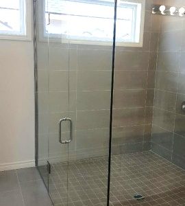 shower glass installation